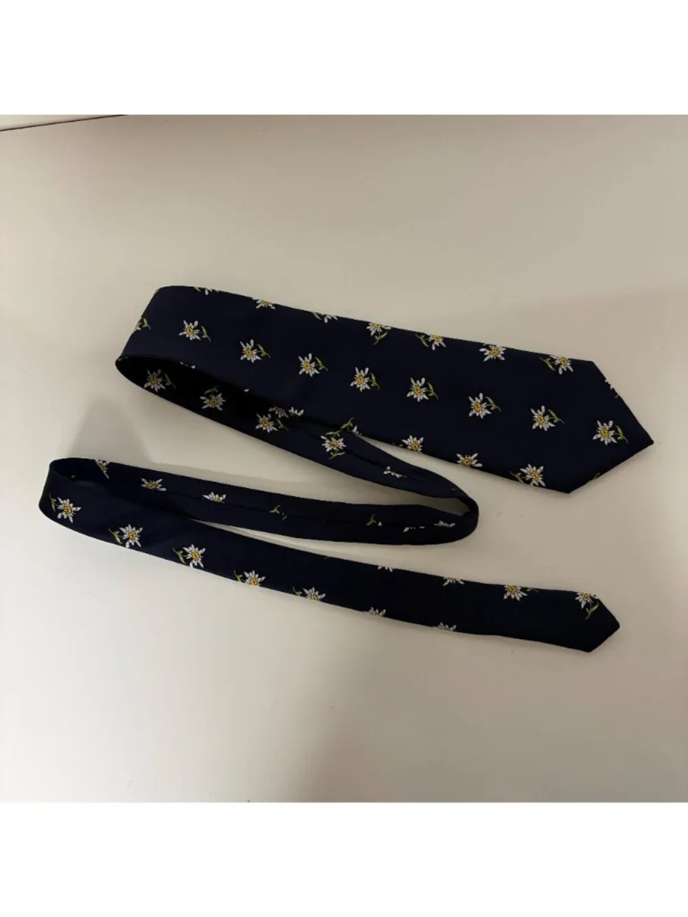 Mathieu Switzerland Polyester Tie Floral Mens Necktie Classic Office Dad Gift
